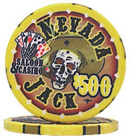 Nevada Jacks 500 Dollar Chips Sold by the Roll, AGS-NJ500